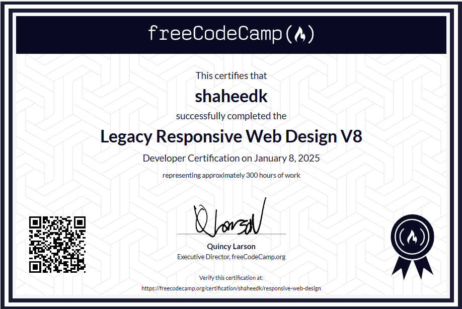 certificate